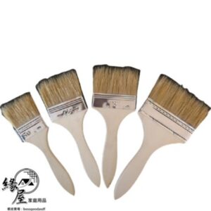 3入組烤肉刷【緣屋百貨】天天出貨 刷子 長毛刷 工業刷 軟毛刷 油漆刷 奶油刷 烤肉刷 燒烤刷 除塵刷 長毛木柄刷