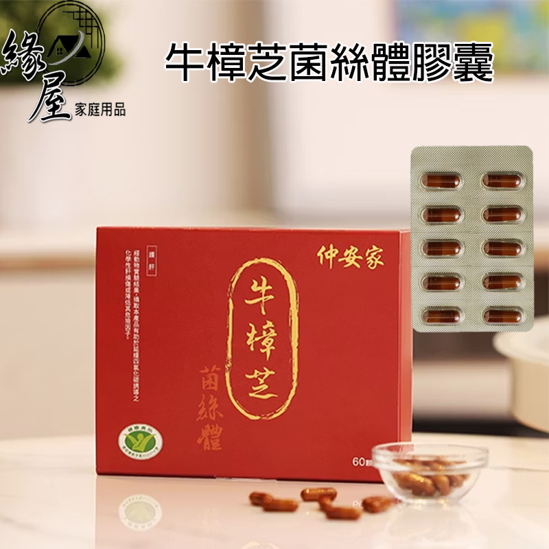 Antromax®牛樟芝菌絲體膠囊(60顆/盒)【緣屋百貨】天天出貨 100%官方正品請安心購買 仲安家JOINHOME